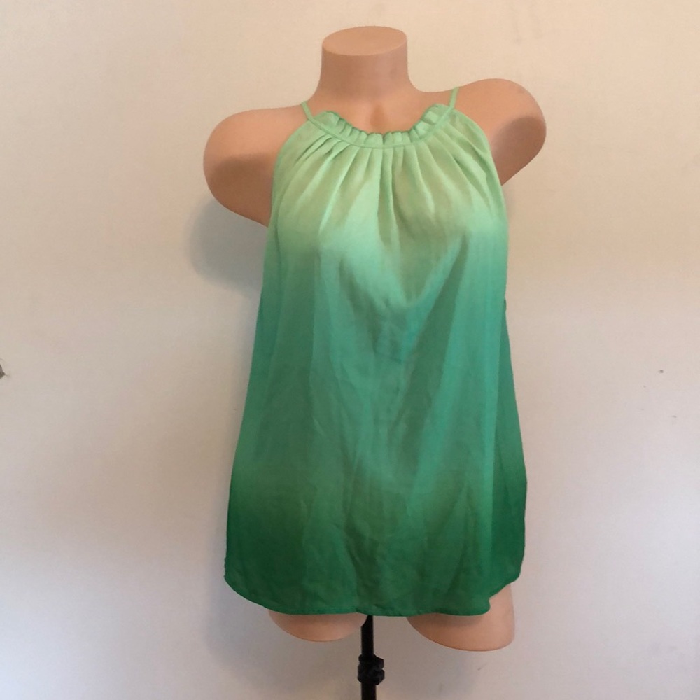 New York and company ombré green blouse